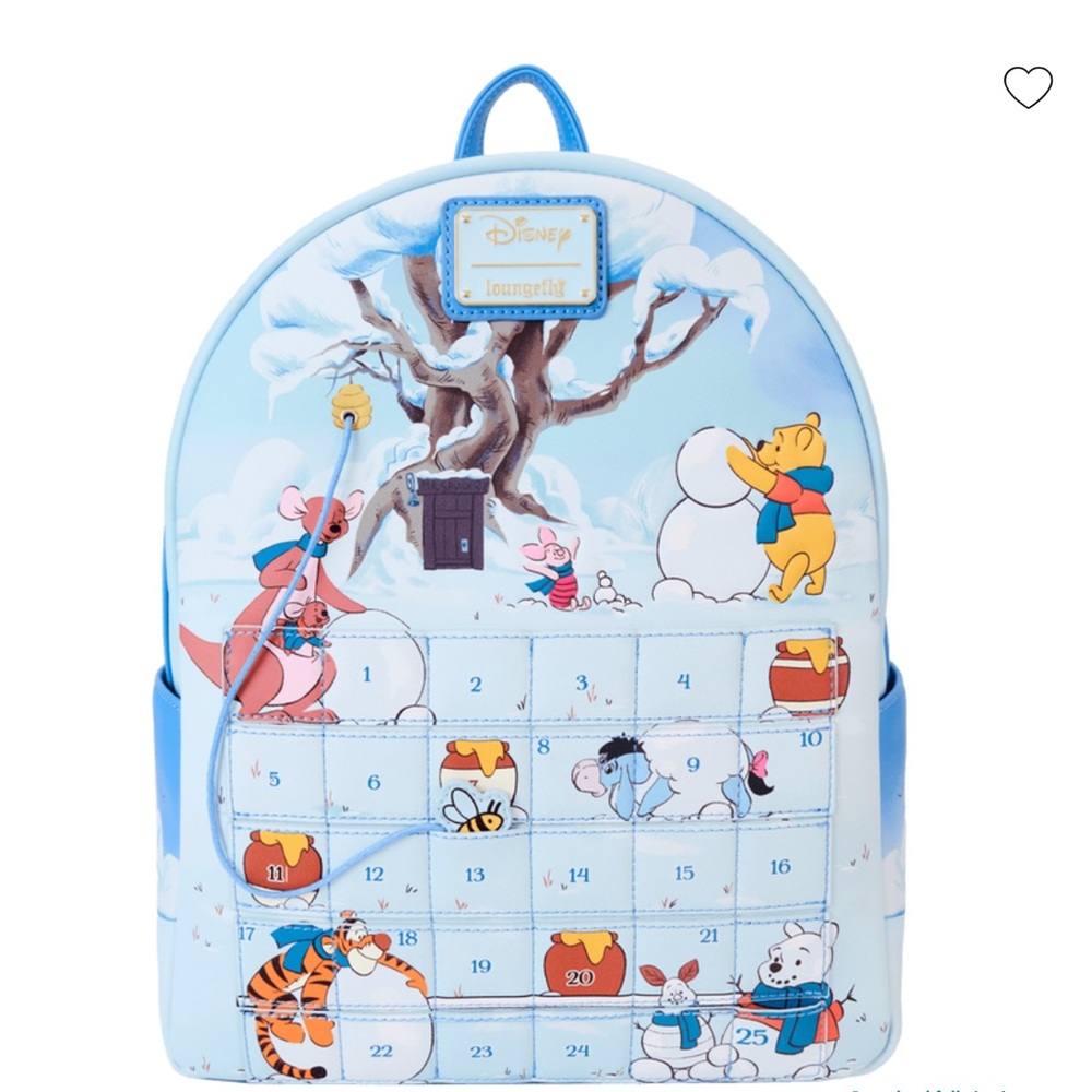 Disney Loungefly Winnie the Pooh Advent Calendar Backpack NWT